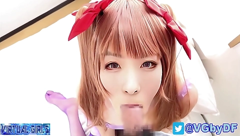 Busty shemale with a long lean body takes off stockings