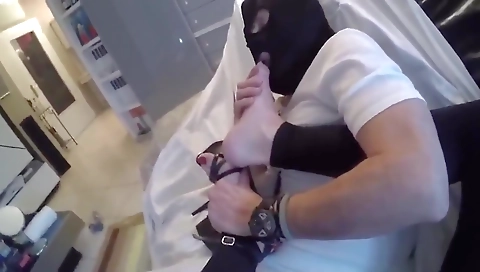 Busty tranny with a big ass fucks her boyfriend with his cock