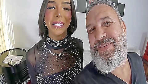 Brazilian teen in a lingerie does a big ass and anal action