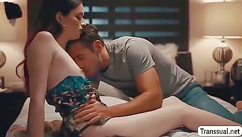 Sexy brunette teen ass fucked and fucked in a hot anal position