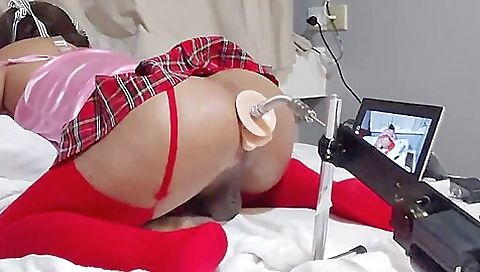 Mature older woman shows how she sucks a young cock