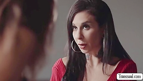 Transgender shemale gets her cunt licked and fucked